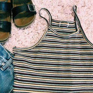 Vintage Tops - Vintage ‘90-Style Striped Razor Back Tank Top Vintage Tops - Vintage ‘90-Style Striped Razor Back Tank Top